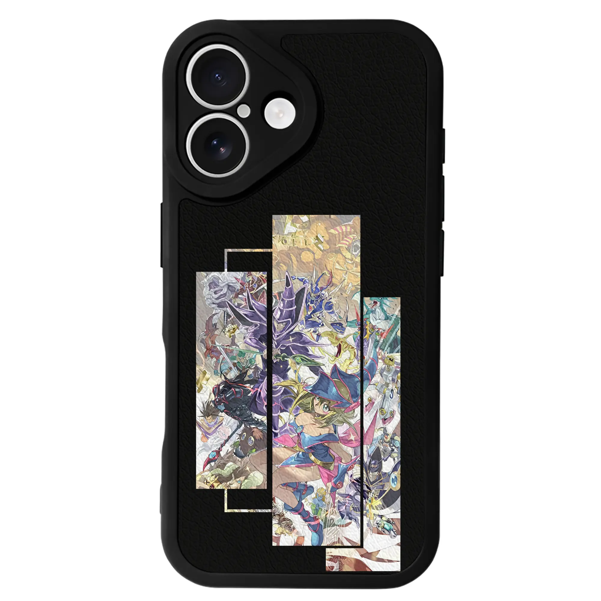 遊☆戯☆王 グッズ,黒魔導少女 - IPhone 16シリーズ対応 ・ シリコンスマホケース ・ レザー調 ・ 高精度フィット ・ 耐衝撃 ・ ワイヤレス充電対応 ・ 精密カット